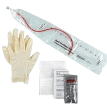 Load image into Gallery viewer, TOUCHLESS Plus Coudé Tip Unisex Vinyl Intermittent Catheter Kit 1100 mL